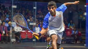 File image of India's Saurav Ghosal in action.(PTI) File image of India's Saurav Ghosal in action.(PTI)