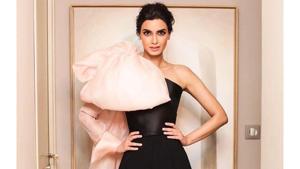 Diana Penty stuns in a black couture gown by Celia Kritharioti at Chopard party.(Diana Penty/Instagram) Diana Penty stuns in a black couture gown by Celia Kritharioti at Chopard party.(Diana Penty/Instagram)