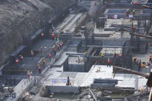 Metro-3 work being carried out at Andheri.(HT file photo) Metro-3 work being carried out at Andheri.(HT file photo)