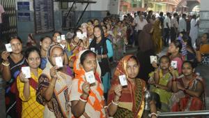 The Lok Sabha election was bitterly fought as both the ruling Congress-JD(S) combine as well as the BJP accused each other of horse-trading.(Samir Jana/HT Photo)