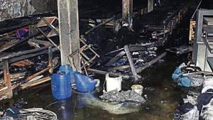 According to the police, the incident took place around 2.45am, when the workers were on night shift. The police said the basement had been rented by a private company.(HTPhotos) According to the police, the incident took place around 2.45am, when the workers were on night shift. The police said the basement had been rented by a private company.(HTPhotos)