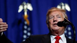 United States President Donald Trump unveiled a new immigration plan for his nation on Thursday. The idea, in the words of Mr Trump, is to move to a “merit-based, high security plan”.(REUTERS) United States President Donald Trump unveiled a new immigration plan for his nation on Thursday. The idea, in the words of Mr Trump, is to move to a “merit-based, high security plan”.(REUTERS)