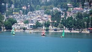 A view of the Nainital lake(HT File)