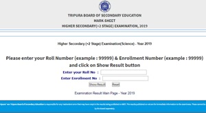 TBSE Tripura 12th Science Result 2019 declared TBSE Tripura 12th Science Result 2019 declared