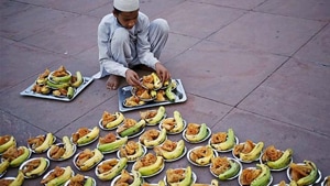 Echoing similar sentiments, an attendee Mujammil Fiza said that he also celebrates Navratri with his Hindu brethren every year.(HT Photo) Echoing similar sentiments, an attendee Mujammil Fiza said that he also celebrates Navratri with his Hindu brethren every year.(HT Photo)