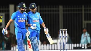 File image of MS Dhoni, Virat Kohli(AFP) File image of MS Dhoni, Virat Kohli(AFP)