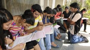 The board wants the varsity to fix the last date of submission of application forms only after the re-evaluation process is over.(HT File) The board wants the varsity to fix the last date of submission of application forms only after the re-evaluation process is over.(HT File)