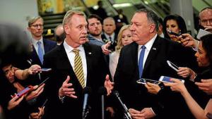 Emerging from those closed-door sessions, lawmakers seemed unconvinced both about the intelligence and the administration’s plans.(HT Photo) Emerging from those closed-door sessions, lawmakers seemed unconvinced both about the intelligence and the administration’s plans.(HT Photo)