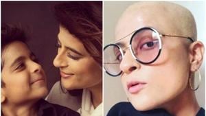 Tahira Kashyap says she kept a wig and many scarves ready as she wasn’t ready to go bald.(Instagram) Tahira Kashyap says she kept a wig and many scarves ready as she wasn’t ready to go bald.(Instagram)