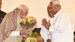 Nitish Kumar’s party had stayed out of Prime Minister Narendra Modi’s government when he dumped Bihar’s early version of the grand alliance comprising Lalu Yadav’s party and the Congress and teamed up with the BJP again.(Sanjeev Verma/HT PHOTO) Nitish Kumar’s party had stayed out of Prime Minister Narendra Modi’s government when he dumped Bihar’s early version of the grand alliance comprising Lalu Yadav’s party and the Congress and teamed up with the BJP again.(Sanjeev Verma/HT PHOTO)