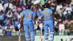 File image of Rohit Sharma, Shikhar Dhawan(AP) File image of Rohit Sharma, Shikhar Dhawan(AP)