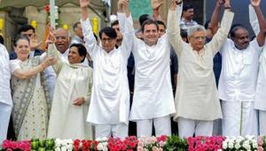 Karnataka chief minister HD Kumaraswamy and deputy chief minister G Parameshwara of the Congress had been sworn in exactly one year earlier. However, the coalition could barely manage to win three of the 28 Lok Sabha seats in the state.(PTI FILE PHOTO) Karnataka chief minister HD Kumaraswamy and deputy chief minister G Parameshwara of the Congress had been sworn in exactly one year earlier. However, the coalition could barely manage to win three of the 28 Lok Sabha seats in the state.(PTI FILE PHOTO)