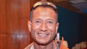 Gopal Shrestha from Pokhara in Nepal became first HIV infected climber to ascend the Mount Everest.(Twitter) Gopal Shrestha from Pokhara in Nepal became first HIV infected climber to ascend the Mount Everest.(Twitter)