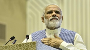 “Prime Minister Narendra Modi and his party won a landslide victory in the world’s largest election as voters endorsed his vision of a muscular, assertive and stridently Hindu India,” the daily said.(HT Photo) “Prime Minister Narendra Modi and his party won a landslide victory in the world’s largest election as voters endorsed his vision of a muscular, assertive and stridently Hindu India,” the daily said.(HT Photo)