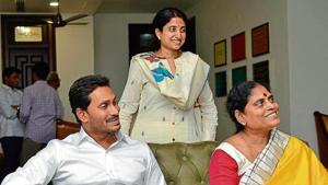 According to trends shown on Election Commission’s website, the YSRCP is winning around 150 out of 175 assembly seats in the state, an increase of a whopping 83 seats compared to what it secured in 2014.(HT Photo) According to trends shown on Election Commission’s website, the YSRCP is winning around 150 out of 175 assembly seats in the state, an increase of a whopping 83 seats compared to what it secured in 2014.(HT Photo)