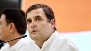 “Cent per cent. I will take responsibility,” Gandhi told a news conference on Thursday evening without elaborating how this would play out.(Twitter image @INCIndia) “Cent per cent. I will take responsibility,” Gandhi told a news conference on Thursday evening without elaborating how this would play out.(Twitter image @INCIndia)