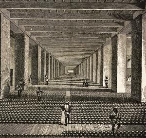 An illustration of the drying room of an opium factory in Patna featured in The Graphic magazine dated June 24, 1882.(De Agostini via Getty Images) An illustration of the drying room of an opium factory in Patna featured in The Graphic magazine dated June 24, 1882.(De Agostini via Getty Images)