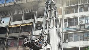 As many as 30 people were rescued by firefighters after a major fire broke out at Vishal Bhawan in Nehru Place on Thursday afternoon.(Sourced)