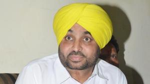 Mann, the face of the party in Punjab, remained caught up in his own fight and did not go out much to campaign for other candidates.(HT Photo/Sameer Sehgal) Mann, the face of the party in Punjab, remained caught up in his own fight and did not go out much to campaign for other candidates.(HT Photo/Sameer Sehgal)