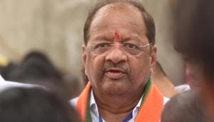 Bharatiya Janata Party’s (BJP) sitting MP, Gopal Shetty, retained his seat in the Mumbai North constituency, beating first-time candidate Urmila Matondkar, who contested on a Congress ticket.(Satyabrata Tripathy/HT Photo) Bharatiya Janata Party’s (BJP) sitting MP, Gopal Shetty, retained his seat in the Mumbai North constituency, beating first-time candidate Urmila Matondkar, who contested on a Congress ticket.(Satyabrata Tripathy/HT Photo)