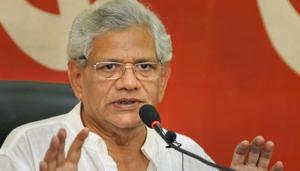 CPI (M) general secretary Sitaram Yechury, who was re-elected last year with the hope of reviving the party, took responsibility for the defeat and talked about introspection.(PTI) CPI (M) general secretary Sitaram Yechury, who was re-elected last year with the hope of reviving the party, took responsibility for the defeat and talked about introspection.(PTI)