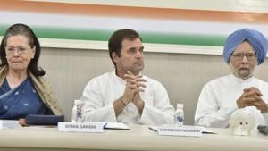 The Congress’s marathon meeting to review the party’s devastating performance in the national elections ended with a resolution by the party’s top leadership authorizing Rahul Gandhi to restructure the party.(Sanjeev Verma/HT Photo) The Congress’s marathon meeting to review the party’s devastating performance in the national elections ended with a resolution by the party’s top leadership authorizing Rahul Gandhi to restructure the party.(Sanjeev Verma/HT Photo)