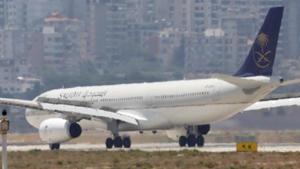 FILE PHOTO: A Saudia, also known as Saudi Arabian Airlines, plane lands at Rafik al-Hariri airport in Beirut, Lebanon June 29, 2017. REUTERS/Jamal Saidi/File Photo(REUTERS FILE/ Representative Image) FILE PHOTO: A Saudia, also known as Saudi Arabian Airlines, plane lands at Rafik al-Hariri airport in Beirut, Lebanon June 29, 2017. REUTERS/Jamal Saidi/File Photo(REUTERS FILE/ Representative Image)