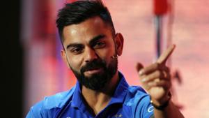 Virat Kohli attends a press conference ahead of the ICC World Cup.(AP) Virat Kohli attends a press conference ahead of the ICC World Cup.(AP)