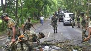 Two personnel of Assam Rifles were killed and four critically injured when a truck they were travelling in was ambushed by suspected militants of the NSCN (Khaplang) in Nagaland’s Mon district on Saturday.(Reuters file photo for representation) Two personnel of Assam Rifles were killed and four critically injured when a truck they were travelling in was ambushed by suspected militants of the NSCN (Khaplang) in Nagaland’s Mon district on Saturday.(Reuters file photo for representation)