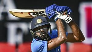 India's Vijay Shankar plays a shot during the 2nd ODI cricket match against Australia at Vidarbha Cricket Association Stadium in Nagpur, Tuesday, March 5, 2019.(AP) India's Vijay Shankar plays a shot during the 2nd ODI cricket match against Australia at Vidarbha Cricket Association Stadium in Nagpur, Tuesday, March 5, 2019.(AP)