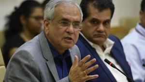 Niti Aayog vice-chairman Rajiv Kumar has stressed on the revamp and modernisation of the Indian statistical system so that real-time data is captured and used for policy analysis.(Vipin Kumar/HT PHOTO) Niti Aayog vice-chairman Rajiv Kumar has stressed on the revamp and modernisation of the Indian statistical system so that real-time data is captured and used for policy analysis.(Vipin Kumar/HT PHOTO)