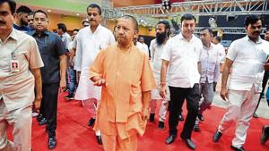 Chief minister Yogi Adityanath in Varanasi on Sunday(HT) Chief minister Yogi Adityanath in Varanasi on Sunday(HT)