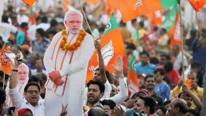 The BJP starts with a significant disadvantage of lack of Muslim support. While the party is itself responsible for this problem, it nevertheless has to work harder among the rest of the population to win a constituency(Bloomberg) The BJP starts with a significant disadvantage of lack of Muslim support. While the party is itself responsible for this problem, it nevertheless has to work harder among the rest of the population to win a constituency(Bloomberg)