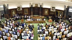 The 17th Lok Sabha’s first session is likely to start from June 6 and go on till June 15.(HT PHOTO) The 17th Lok Sabha’s first session is likely to start from June 6 and go on till June 15.(HT PHOTO)