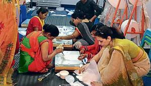Menstrual Hygiene Day 2019: Women from Gurugram villages manufacture Samanvi biodegradable sanitary napkins in Khandsa.(Sourced) Menstrual Hygiene Day 2019: Women from Gurugram villages manufacture Samanvi biodegradable sanitary napkins in Khandsa.(Sourced)