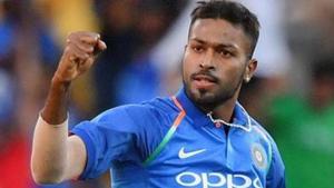 India's Hardik Pandya celebrates after bowling out New Zealand's Ross Taylor during the fifth one-day international (ODI) cricket match between New Zealand and India in Wellington.(AFP) India's Hardik Pandya celebrates after bowling out New Zealand's Ross Taylor during the fifth one-day international (ODI) cricket match between New Zealand and India in Wellington.(AFP)