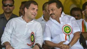 Stalin has been a supporter of Rahul Gandhi from even before the Lok Sabha elections. He was the first Congress ally to project Gandhi as the PM candidate way back in December 2018.(PTI PHOTO) Stalin has been a supporter of Rahul Gandhi from even before the Lok Sabha elections. He was the first Congress ally to project Gandhi as the PM candidate way back in December 2018.(PTI PHOTO)