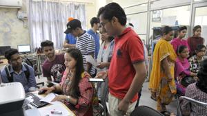 The higher education department has directed all colleges across the state to participate in the mandatory training sessions intended to familiarise the college administration with the new admission process. Photo by Gurminder Singh/ Hindustan Times. The higher education department has directed all colleges across the state to participate in the mandatory training sessions intended to familiarise the college administration with the new admission process. Photo by Gurminder Singh/ Hindustan Times.