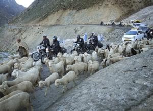 The rush for adventure and tourism in the Himalayas, the water tower of Asia, comes at a huge environmental cost. All but the most remote parts of Ladakh have been ruined by bikers(Gurinder Osan/ Hindustan Times) The rush for adventure and tourism in the Himalayas, the water tower of Asia, comes at a huge environmental cost. All but the most remote parts of Ladakh have been ruined by bikers(Gurinder Osan/ Hindustan Times)