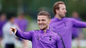 Tottenham's Kieran Trippier during training.(Action Images via Reuters) Tottenham's Kieran Trippier during training.(Action Images via Reuters)