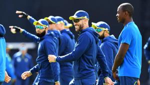 South Africa's captain Faf du Plessis takes part in a training session ahead of their opening match of the ICC Cricket World Cup against England, at The Oval in London on May 28, 2019(AFP) South Africa's captain Faf du Plessis takes part in a training session ahead of their opening match of the ICC Cricket World Cup against England, at The Oval in London on May 28, 2019(AFP)