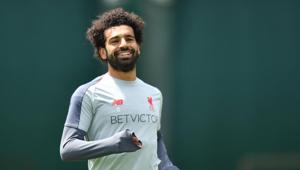 Liverpool's Egyptian midfielder Mohamed Salah takes part in a training session at the Melwood Training ground in Liverpool, northwest England on May 28, 2019(AFP) Liverpool's Egyptian midfielder Mohamed Salah takes part in a training session at the Melwood Training ground in Liverpool, northwest England on May 28, 2019(AFP)