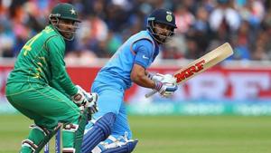 File image of Indian skipper Virat Kohli in action against Pakistan.(Getty Images) File image of Indian skipper Virat Kohli in action against Pakistan.(Getty Images)