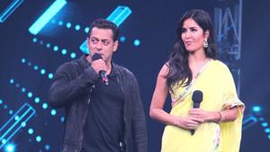 Salman Khan and Katrina Kaif are promoting Bharat and visiting sets of TV shows.(IANS) Salman Khan and Katrina Kaif are promoting Bharat and visiting sets of TV shows.(IANS)
