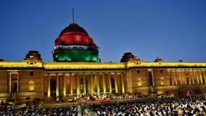 In all, 58 ministers were administered oath of office by President Ram Nath Kovind at Rashtrapati Bhavan in New Delhi on Thursday. (Ajay Aggarwal/HT PHOTO) In all, 58 ministers were administered oath of office by President Ram Nath Kovind at Rashtrapati Bhavan in New Delhi on Thursday. (Ajay Aggarwal/HT PHOTO)