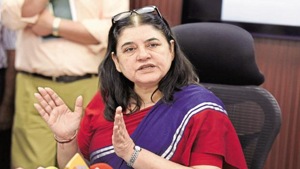 Gandhi is the outgoing Union Minister for Women and Child Development.(HT Photo) Gandhi is the outgoing Union Minister for Women and Child Development.(HT Photo)