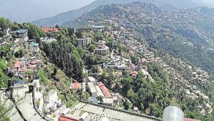 Increasing tourist influx, coupled with rampant construction, has put additional pressure on rich biodiversity, water resources and the green cover of Mussoorie.(HT File) Increasing tourist influx, coupled with rampant construction, has put additional pressure on rich biodiversity, water resources and the green cover of Mussoorie.(HT File)