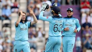 Cricket - ICC Cricket World Cup Warm-Up Match - England v Australia - The Ageas Bowl, Southampton, Britain - May 25, 2019 England's Liam Dawson celebrates with Jos Buttler after taking the wicket of Australia's Usman Khawaja Action Images via Reuters/Peter Cziborra(Action Images via Reuters) Cricket - ICC Cricket World Cup Warm-Up Match - England v Australia - The Ageas Bowl, Southampton, Britain - May 25, 2019 England's Liam Dawson celebrates with Jos Buttler after taking the wicket of Australia's Usman Khawaja Action Images via Reuters/Peter Cziborra(Action Images via Reuters)