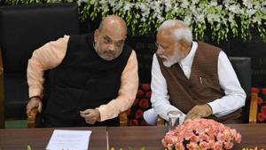 Prime Minister Narendra Modi and BJP president Amit Shah held a three-hour meeting on Wednesday too.(AFP FILE) Prime Minister Narendra Modi and BJP president Amit Shah held a three-hour meeting on Wednesday too.(AFP FILE)