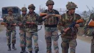A group of youths clashed with security forces near a gunfight site at Pinjoora in Shopian. A joint team of police and army had launched a cordon and search operation in Pinjoora on a specific information about the presence of militants there. As the forces were busy in the operation, the gunfight with militants holed up in the village began.(AFP FILE Photo) A group of youths clashed with security forces near a gunfight site at Pinjoora in Shopian. A joint team of police and army had launched a cordon and search operation in Pinjoora on a specific information about the presence of militants there. As the forces were busy in the operation, the gunfight with militants holed up in the village began.(AFP FILE Photo)